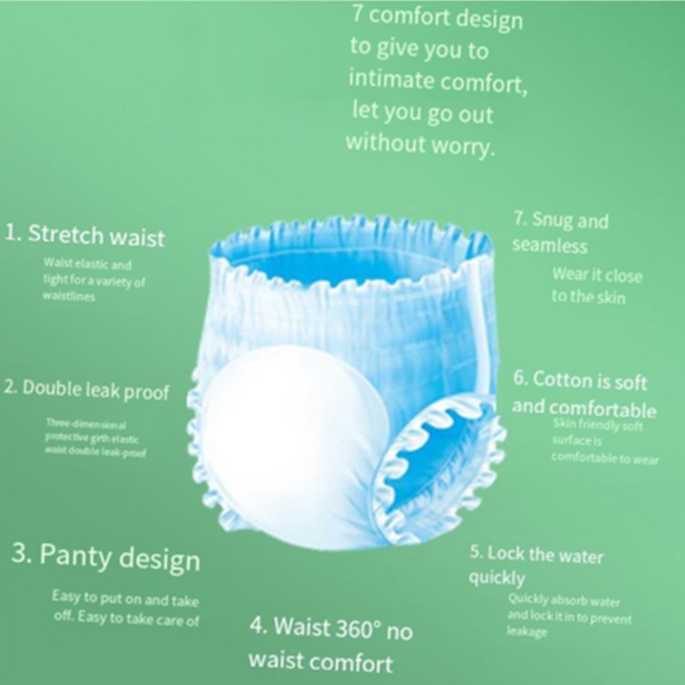 Ultra Thick Disposable Adult Pull up Diapers Incontinence Pants Diaper for Elderly