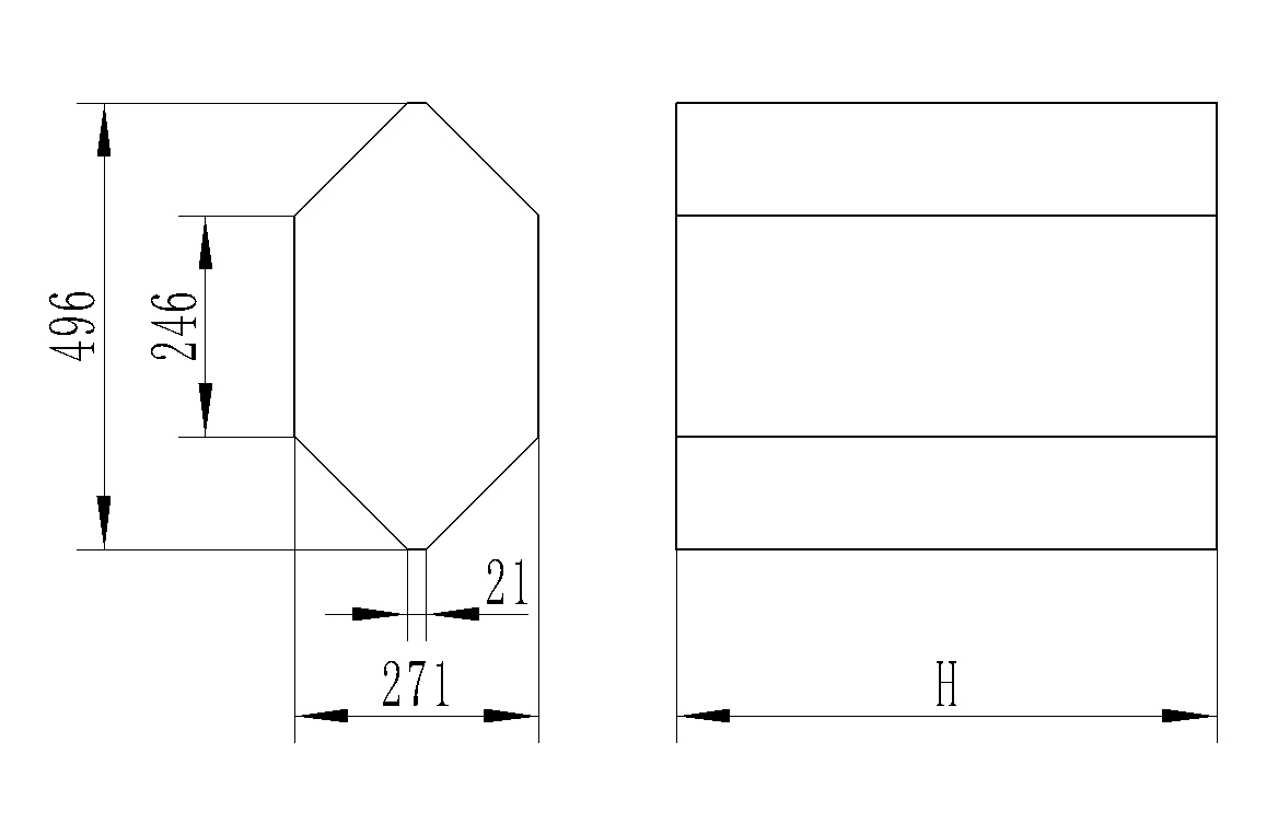 OEM Washable Heat Exchange Core 496*246*271mm Air to Air Ventilation System