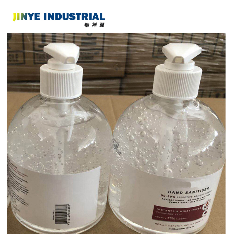 75% Alcohol Hand Sanitizer Bottle with Pressed Pump