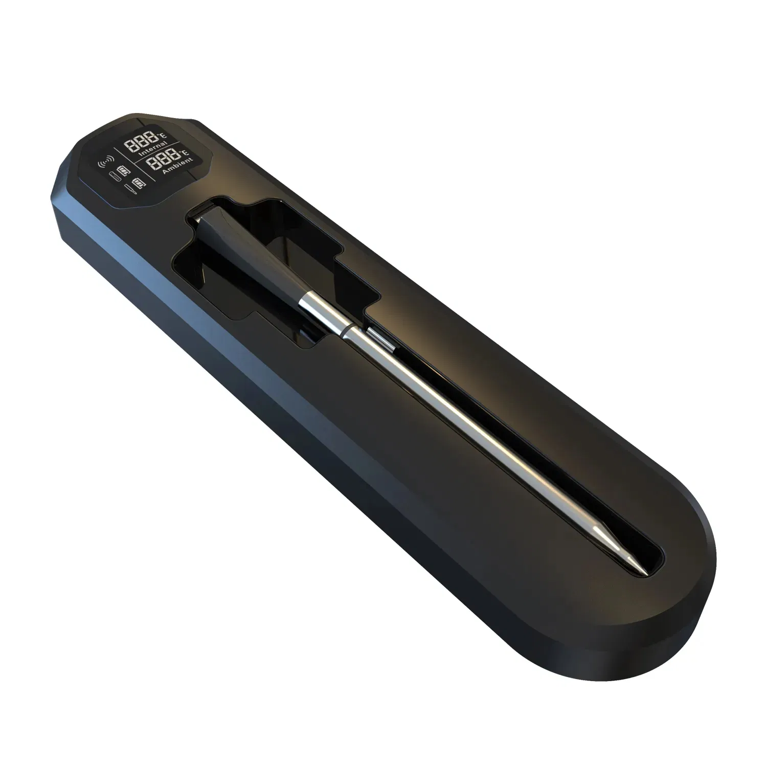 820FT Dual Temperature Smart Wireless Thermometer Best Bluetooth Meat Thermometer BBQ Tools Bluetooth Food Probe for Meat, BBQ, Grill