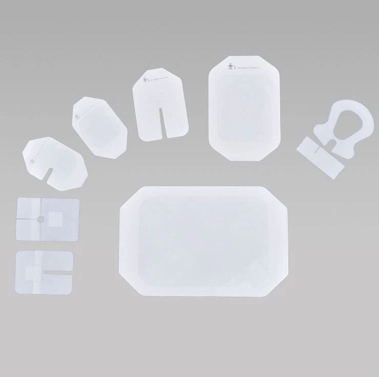 Medical Transparent Film Dressing for Surgical &amp; Post-Operative Wounds PU Material 5X6cm