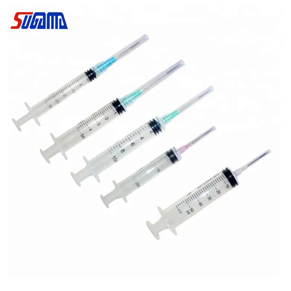 1ml 3 Ml 5ml 10ml Disposable Plastic Luer Lock Syringes with Needle
