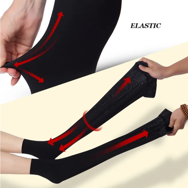 Toeless Thigh High Stockings Leg Compression Socks