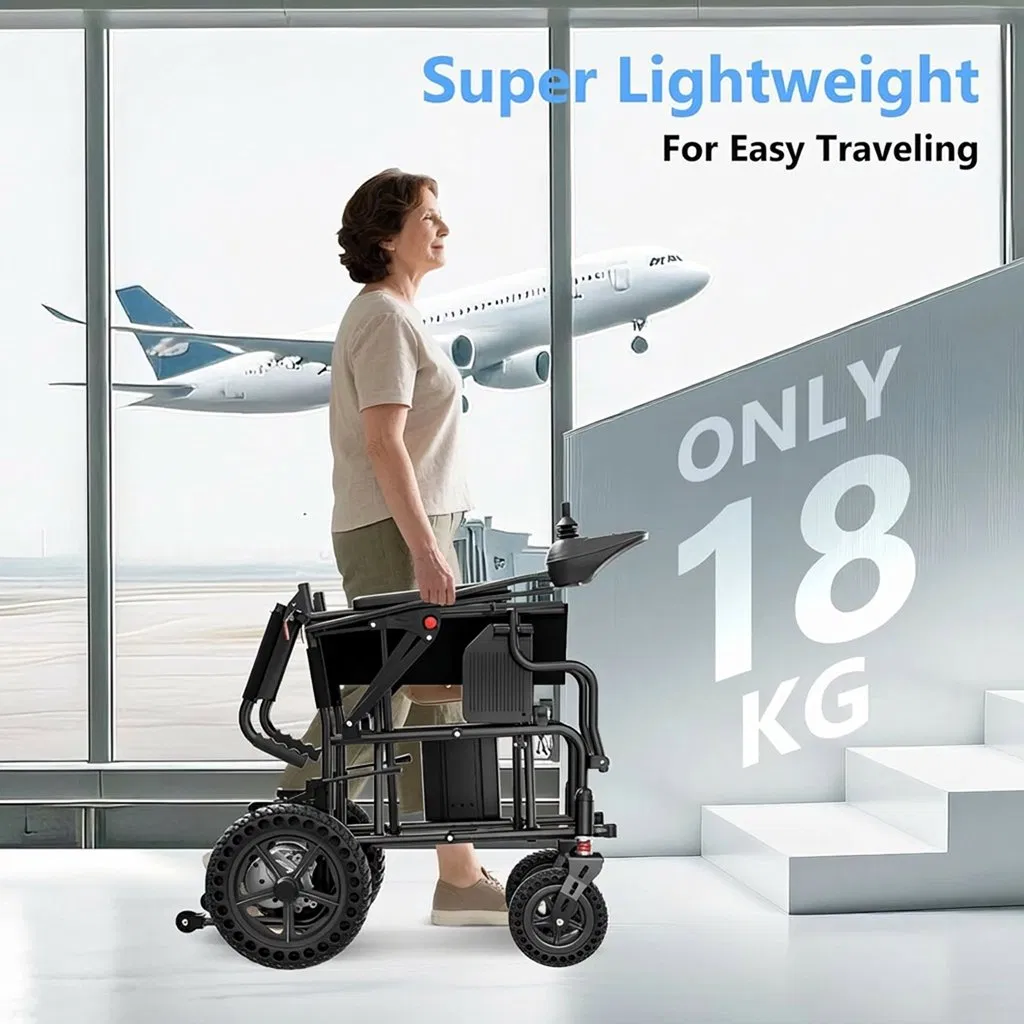 Affordable Economical Lightweight Folding Electric Wheelchair for Wholesale