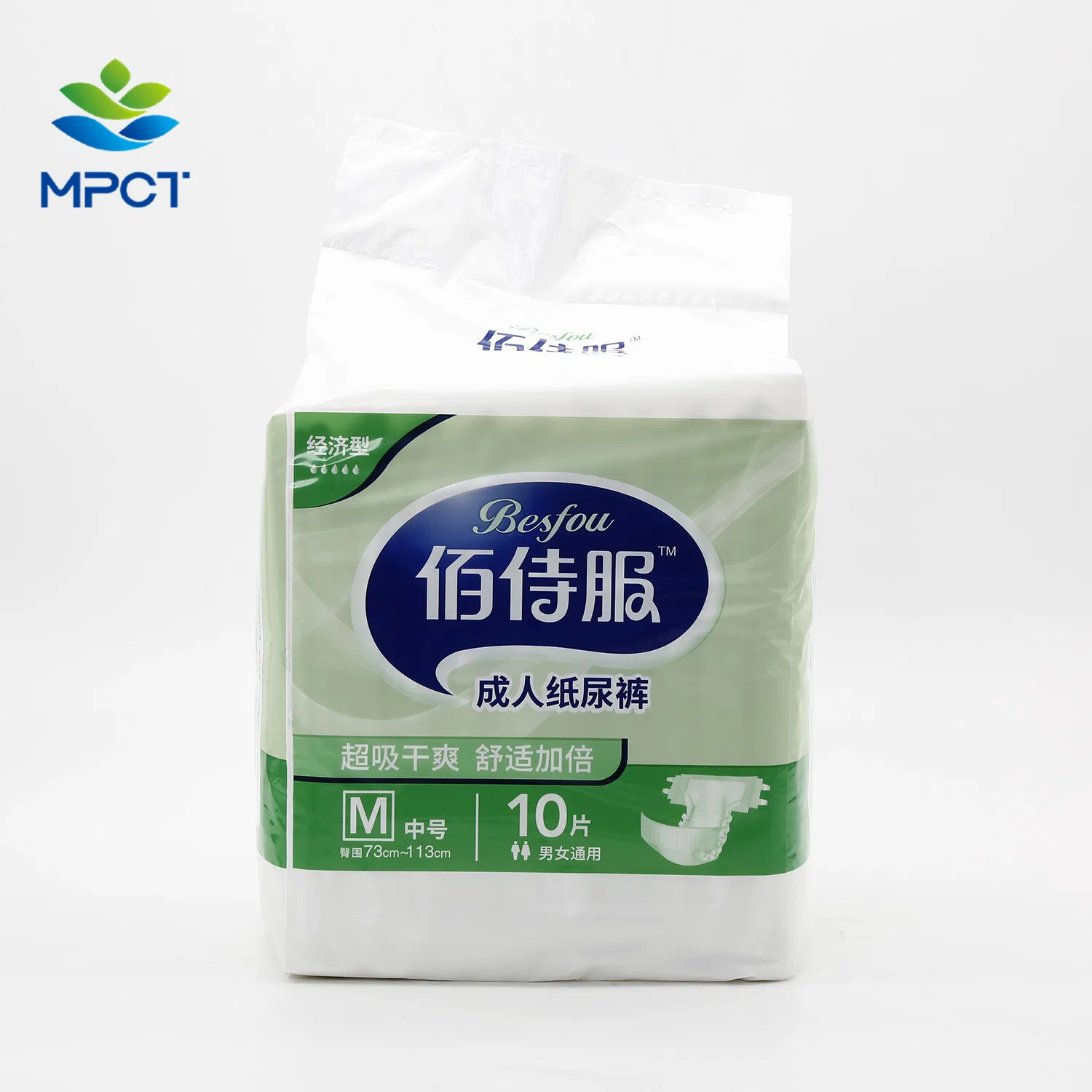 Disposable Adult Diaper with "S" Cut Manufacturer for Elderly People Cheap Price Free Sample Print PE Back Sheet in China