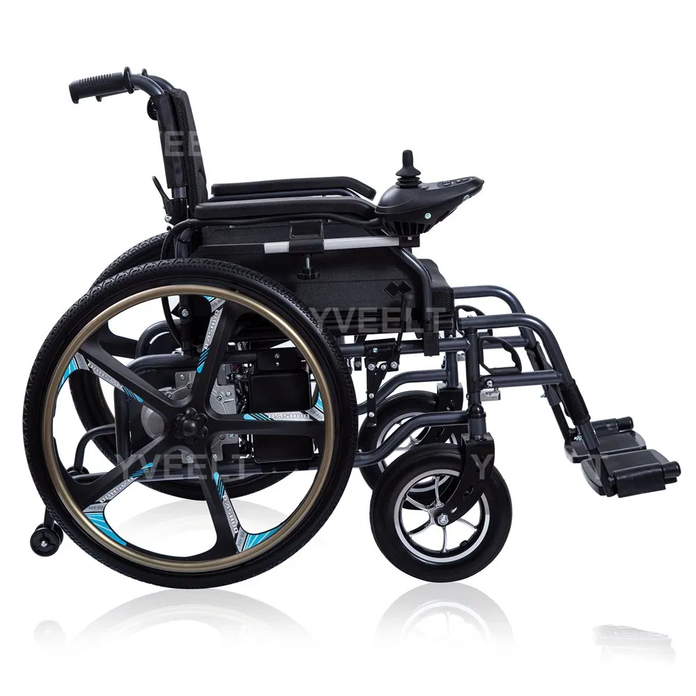Yveelt Wholesale Comfortable Steel Power Folding Wheel Chair Portable Mobility Motorized Disability Electric Ultra Lightweight Aluminum Wheelchair Price