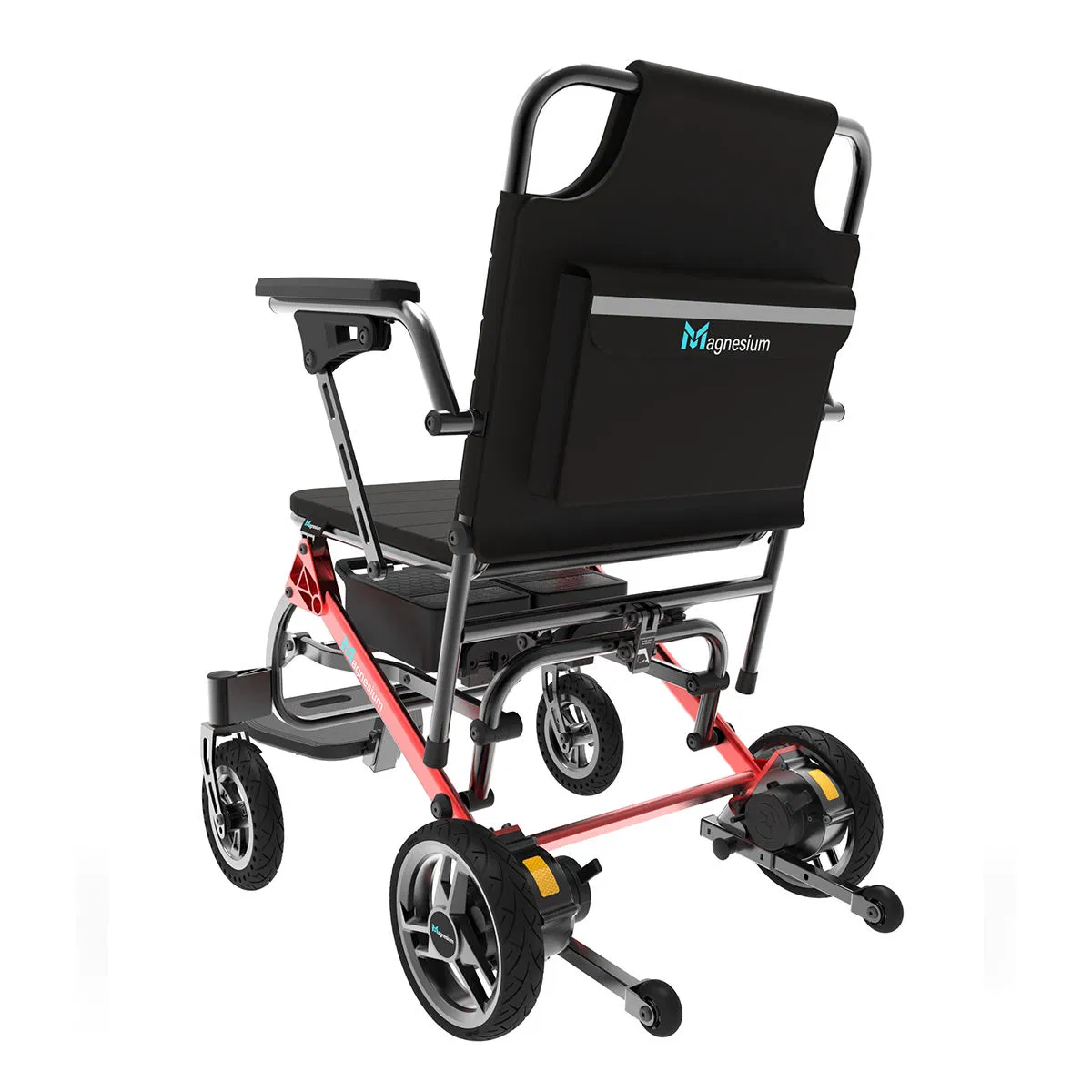Newly Ultralight High Strength Magnesium Alloy Fast Folding Portable Electric Wheelchair for Disabled People
