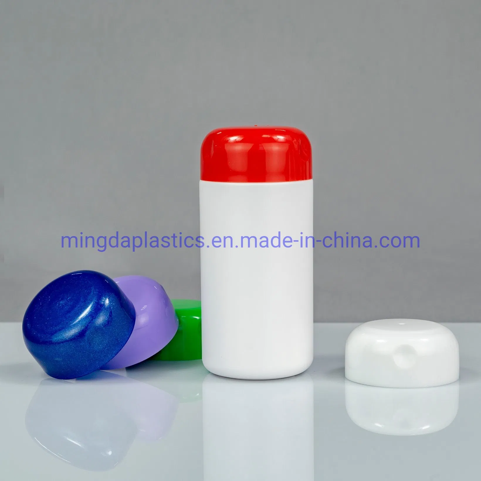 210ml Double Cap Colorful HDPE Pharmacy /Nutrition Packaging Plastic Bottle
