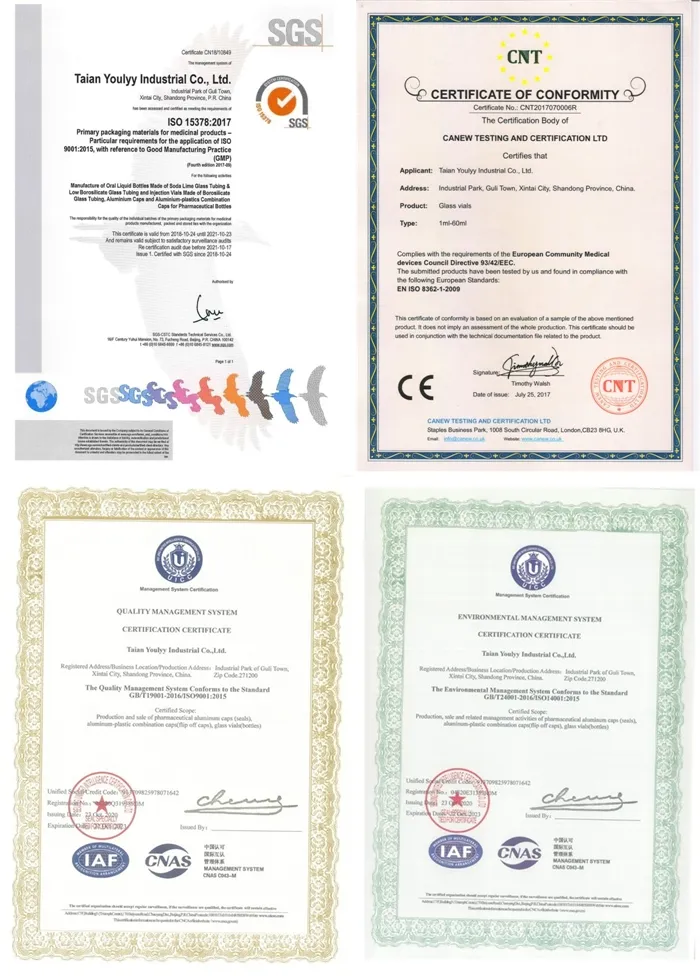Certificates