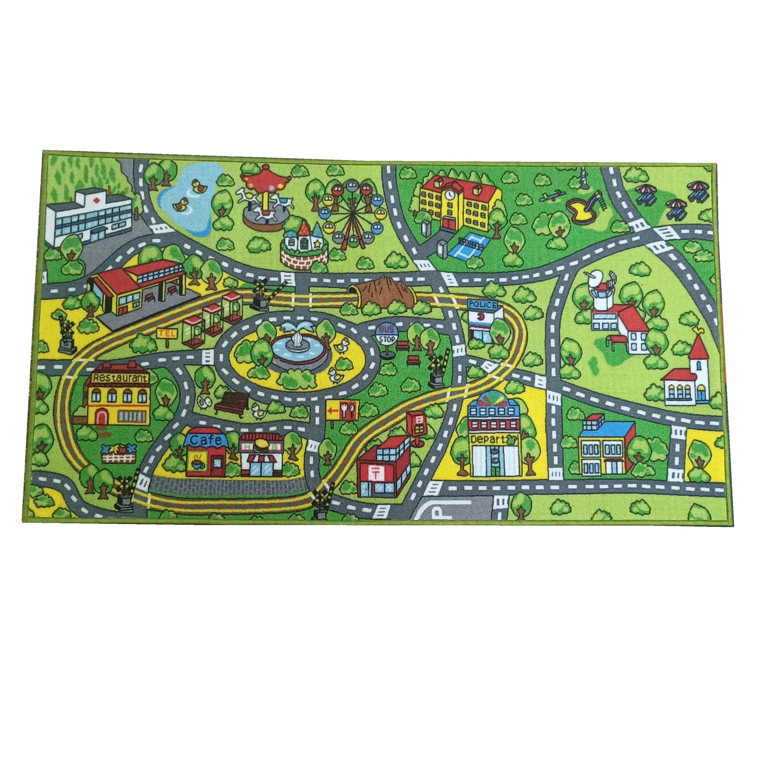 Children Educational and Fun Play Area Rugs Non Slip Washable Nursery Carpets Alphabet Floor Mat for Kids Room