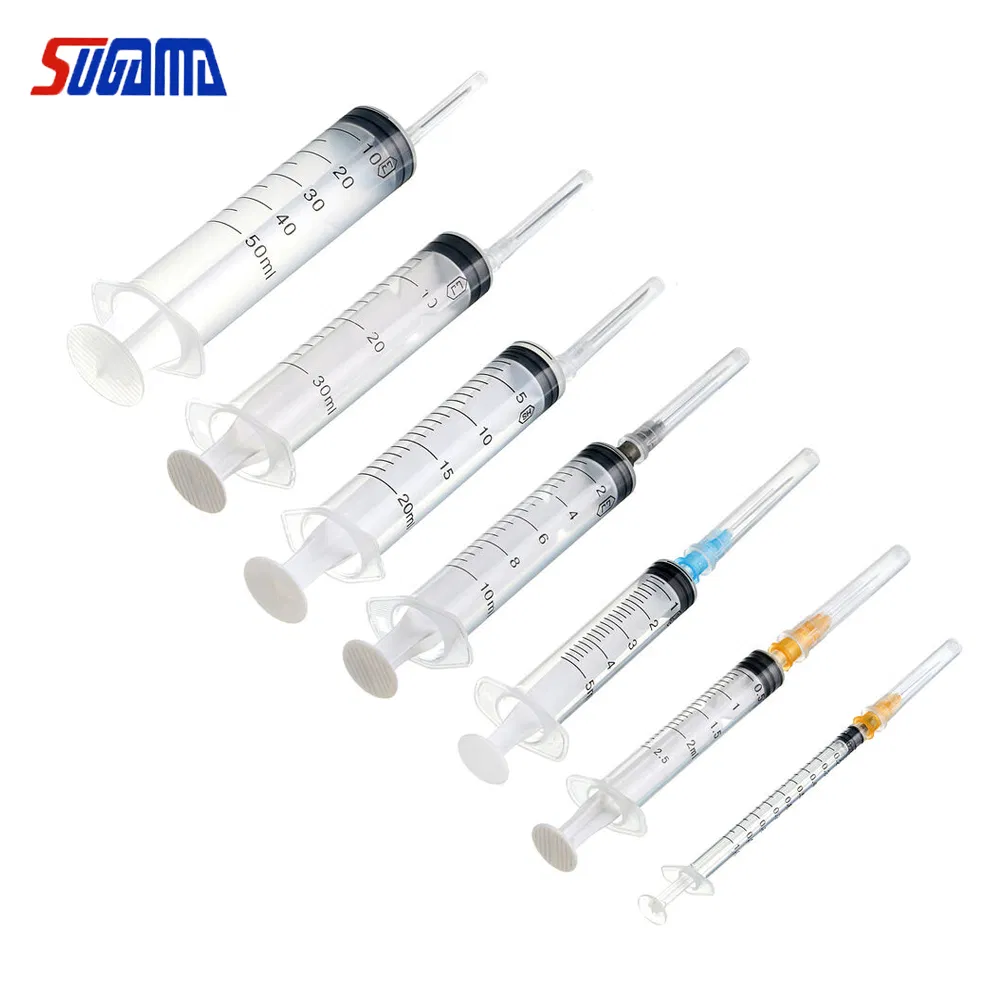 1ml 3 Ml 5ml 10ml Disposable Plastic Luer Lock Syringes with Needle