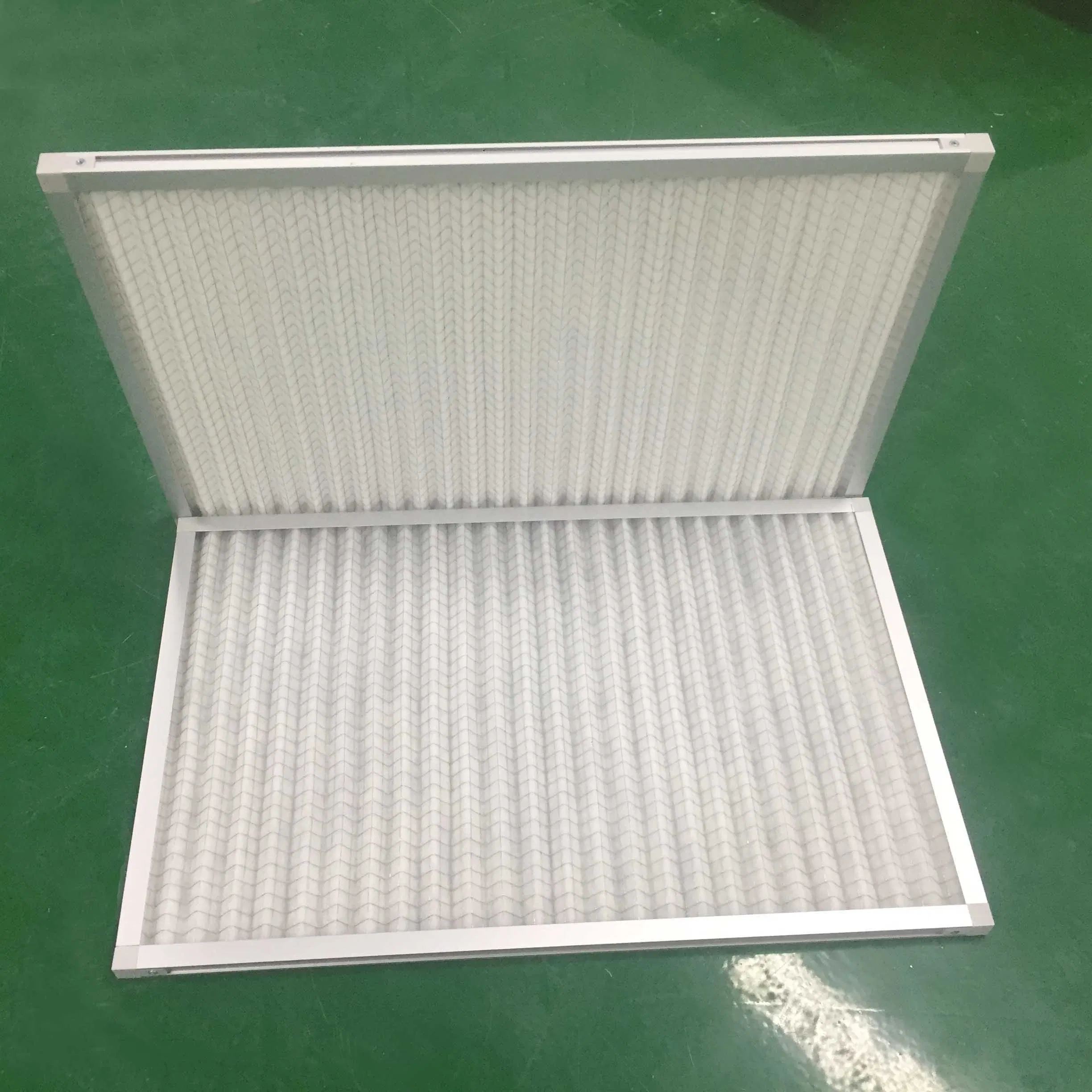 Customized Panel Pleated Pre 20*20*1 24*24*1 Aluminum Frame Air Washable Metal Filter