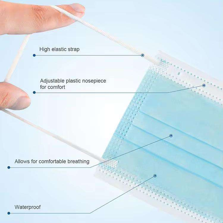 Adult Disposable Face Mask-Must-Have Travel Essentials, 50-Piece Pack with Individual Wrapping, 4-Layer Protective Design, Disposable Safety Face Coverings