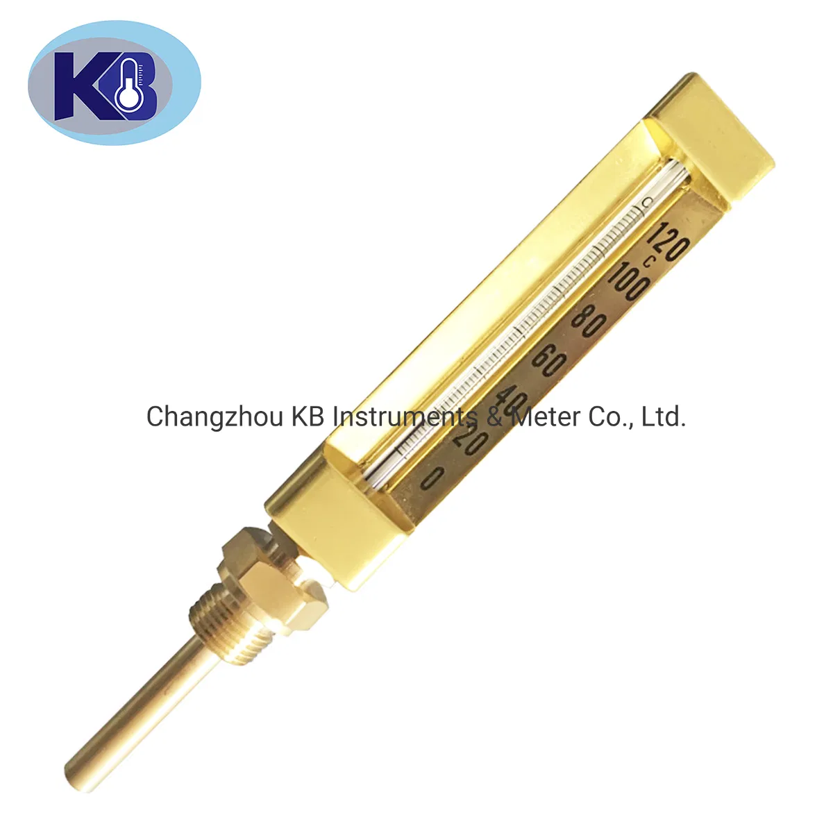 Marine Industrial V Shaped V Line Thermometers Glass Thermometers Gauges