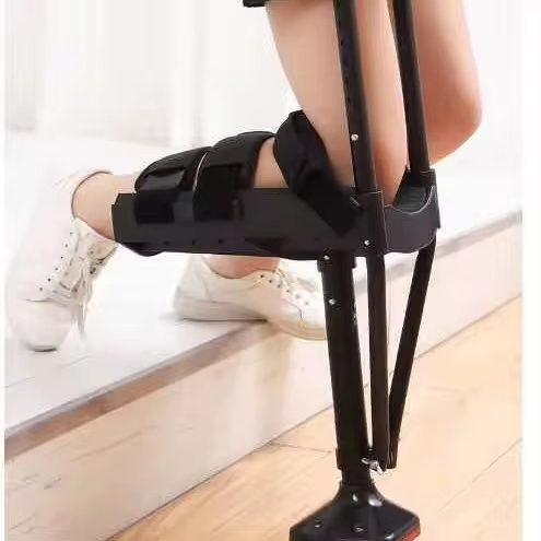 Medical Wholesale Walking Crutches for Adults Hands Free Knee Crutch Anti Skid Single Leg Telescopic Assisted Walking Crutch