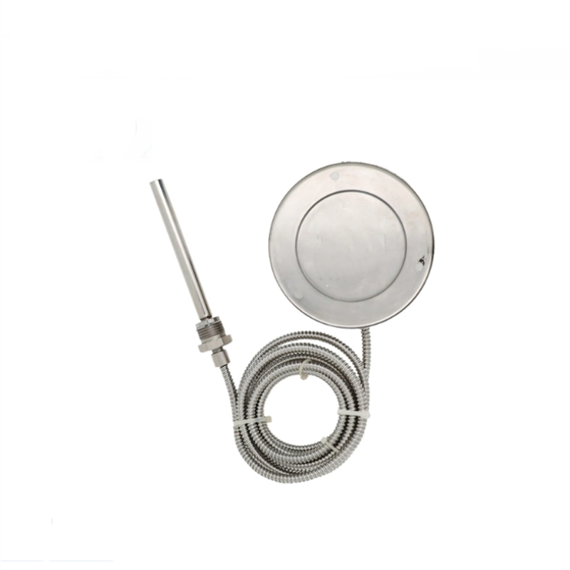 High Quality 0-100c Capillary Pressure Temperature Gauge 63mm 100mm Industrial Stainless Steel Bimetal Thermometer