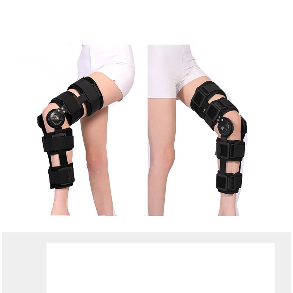 Adjustable Orthopedic Knee Brace Immobilizer Hinged ROM Knee Brace for Adult
