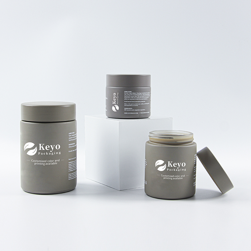 Vanky Custom Logo 60ml 100ml 150ml 200ml Pharmacy Pharmaceutical Glass Vitamin Capsule Container Pill Bottle Packaging