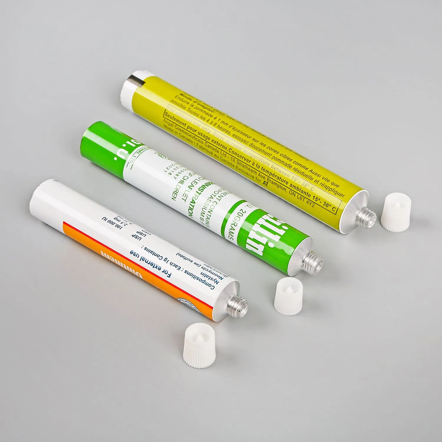 Non Toxic Hygienic Aluminum Cosmetic Tubes Any Colors Available for Pharmacy