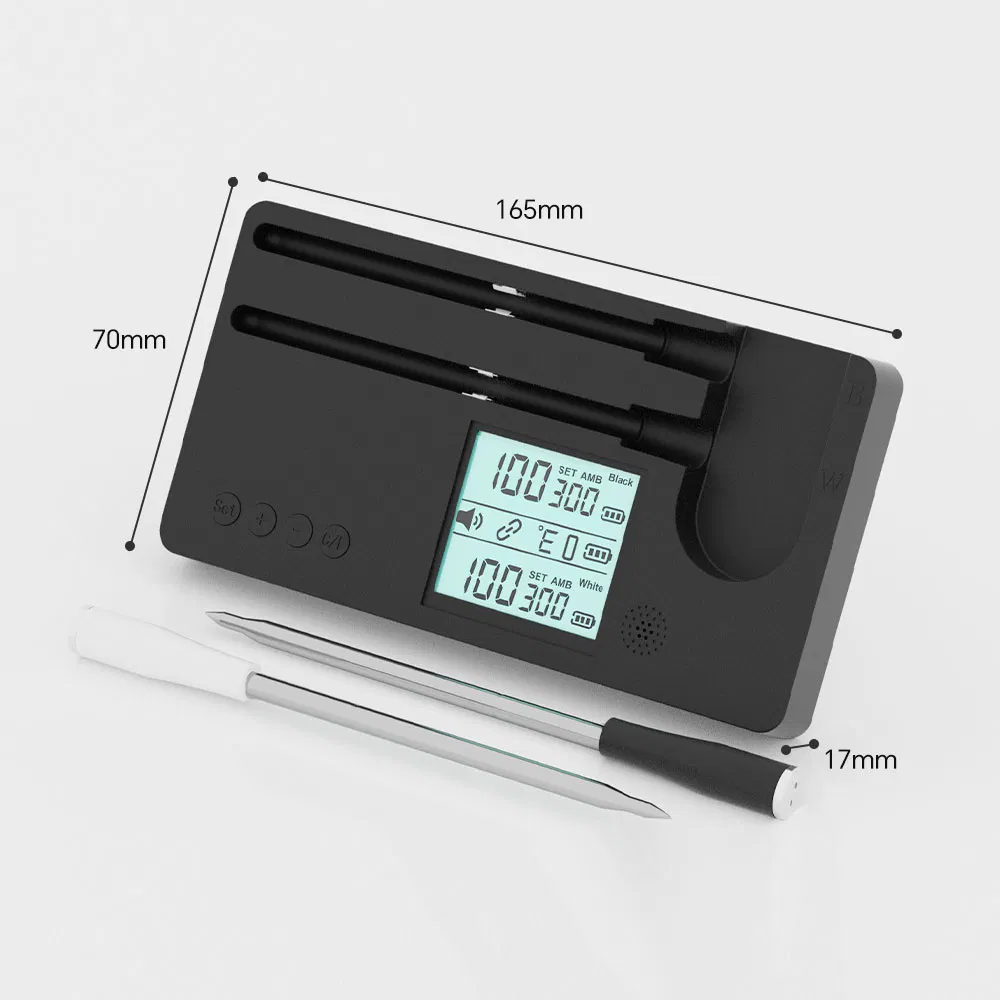 Long Range Smart Wireless Meat Thermometer Waterproof Meat Thermometer for Cooking BBQ