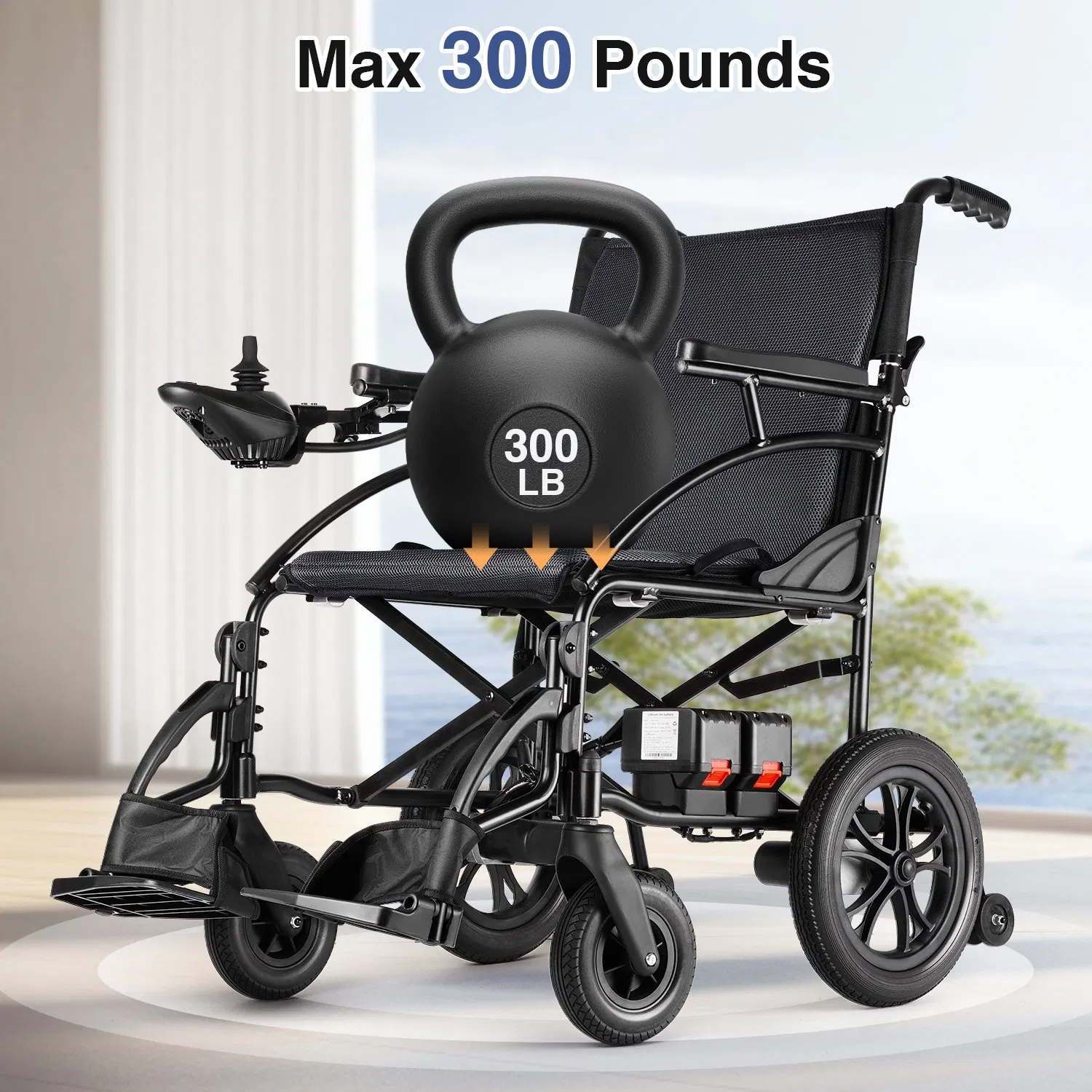 New Cheap Power Electric Wheelchair Lightweight and Foldable with Airline Approved Lithium Batteries