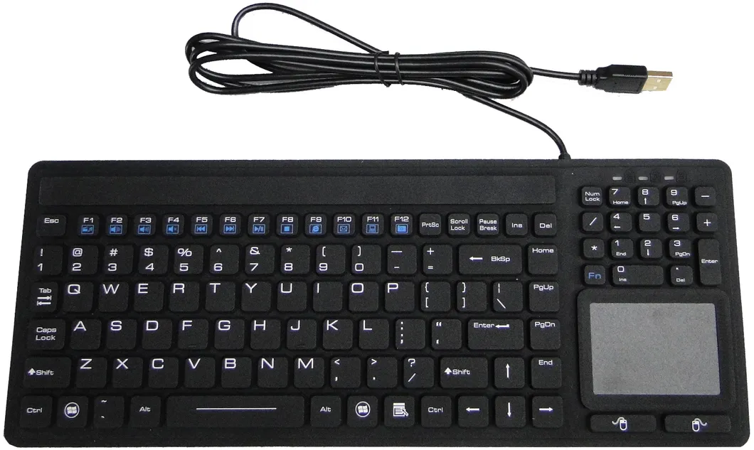 Industrial Keyboard with Touchpad