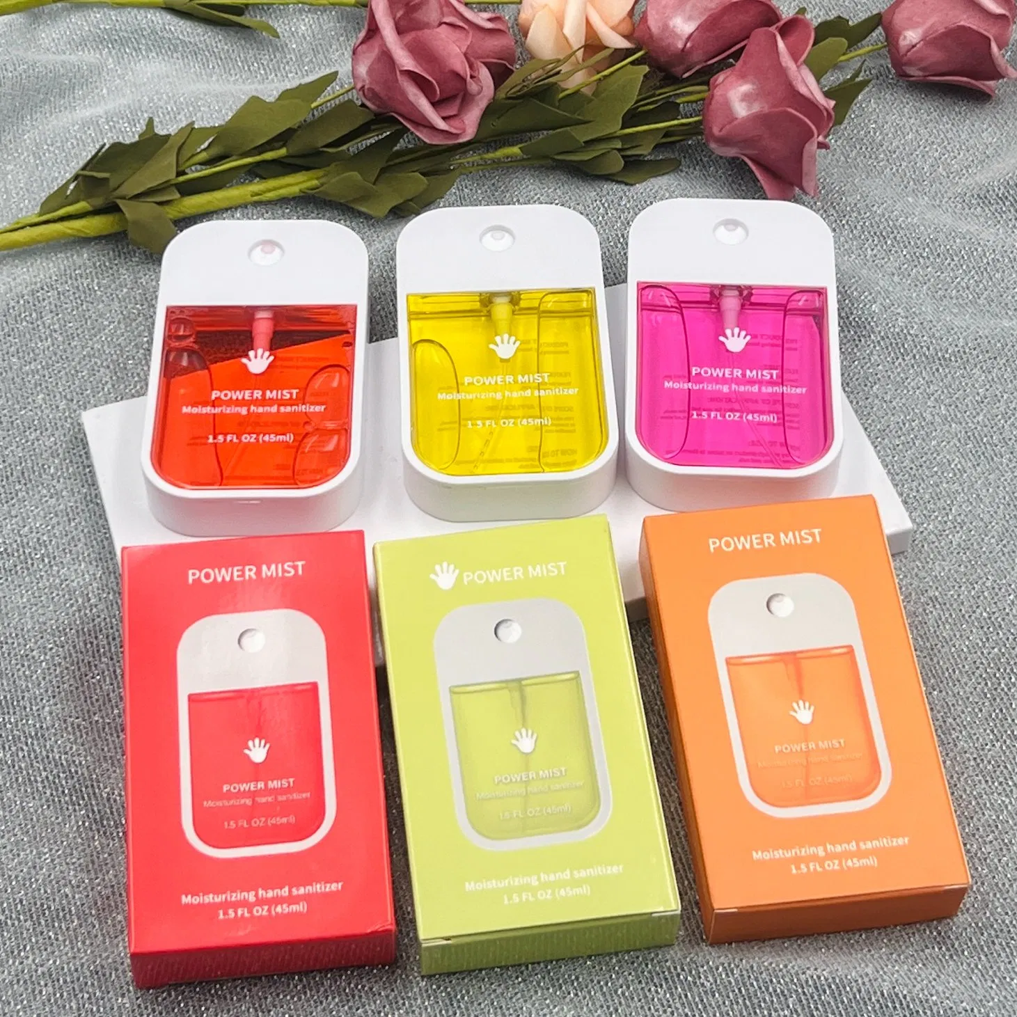 Hydrating Waterless Touch Hand Spray Liquid Alcohol-Based Kills 99.99% Bacterials Hand Sanitizer