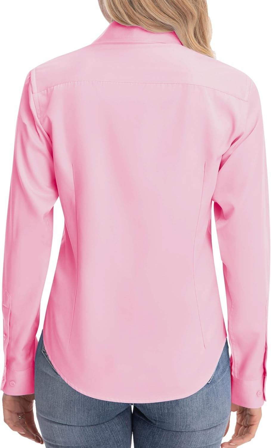 Ladies Slim Fit Women's Shirt Cotton Dress Office Wear Long Sleeve Formal Blouse Fashion Style Business Workwear Premium