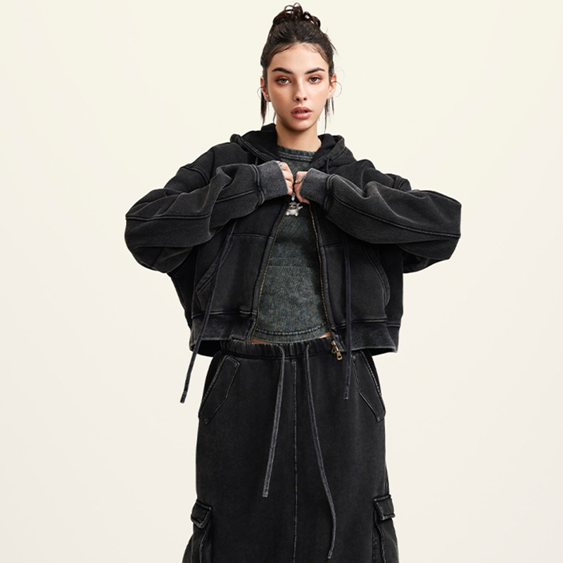 Unisex Lightweight Mesh Lined Open Front Cardigan Hoodie for Summer Evening Wear Cardigan Hoodie