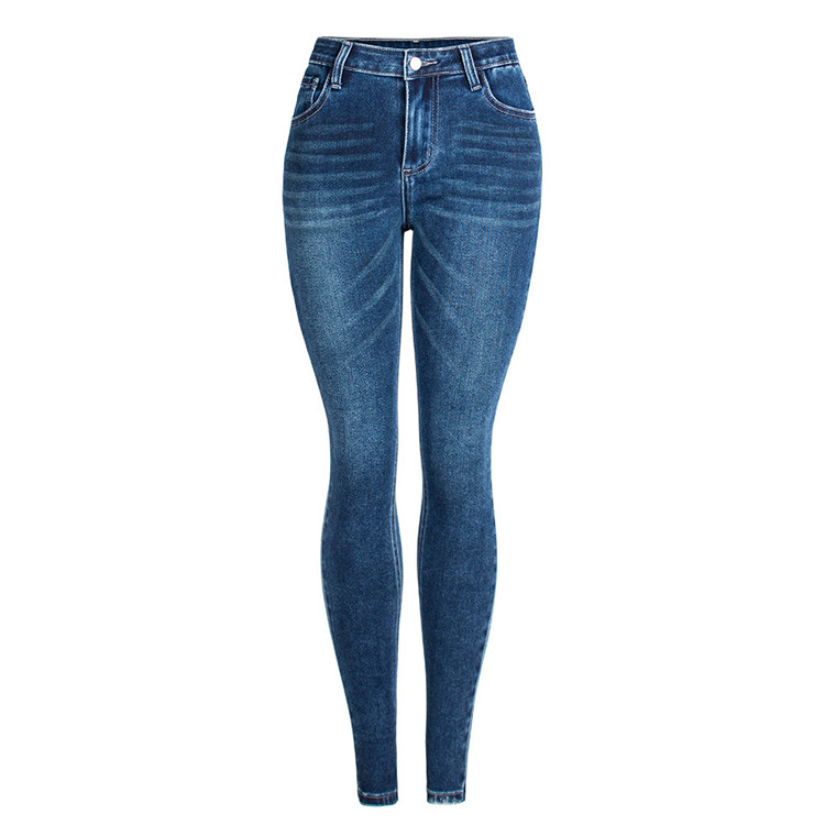 Custom Fashion Medium Waist Skinny Denim Jeans for Women