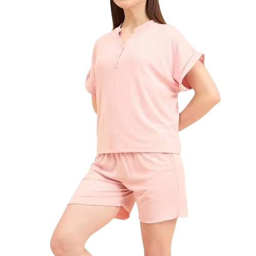 Fashionable Womens Casual Solid Cotton Two Piece Shorts Set Breathable Waterproof Quick Dry Summer Wear Custom Mens Casual Wear