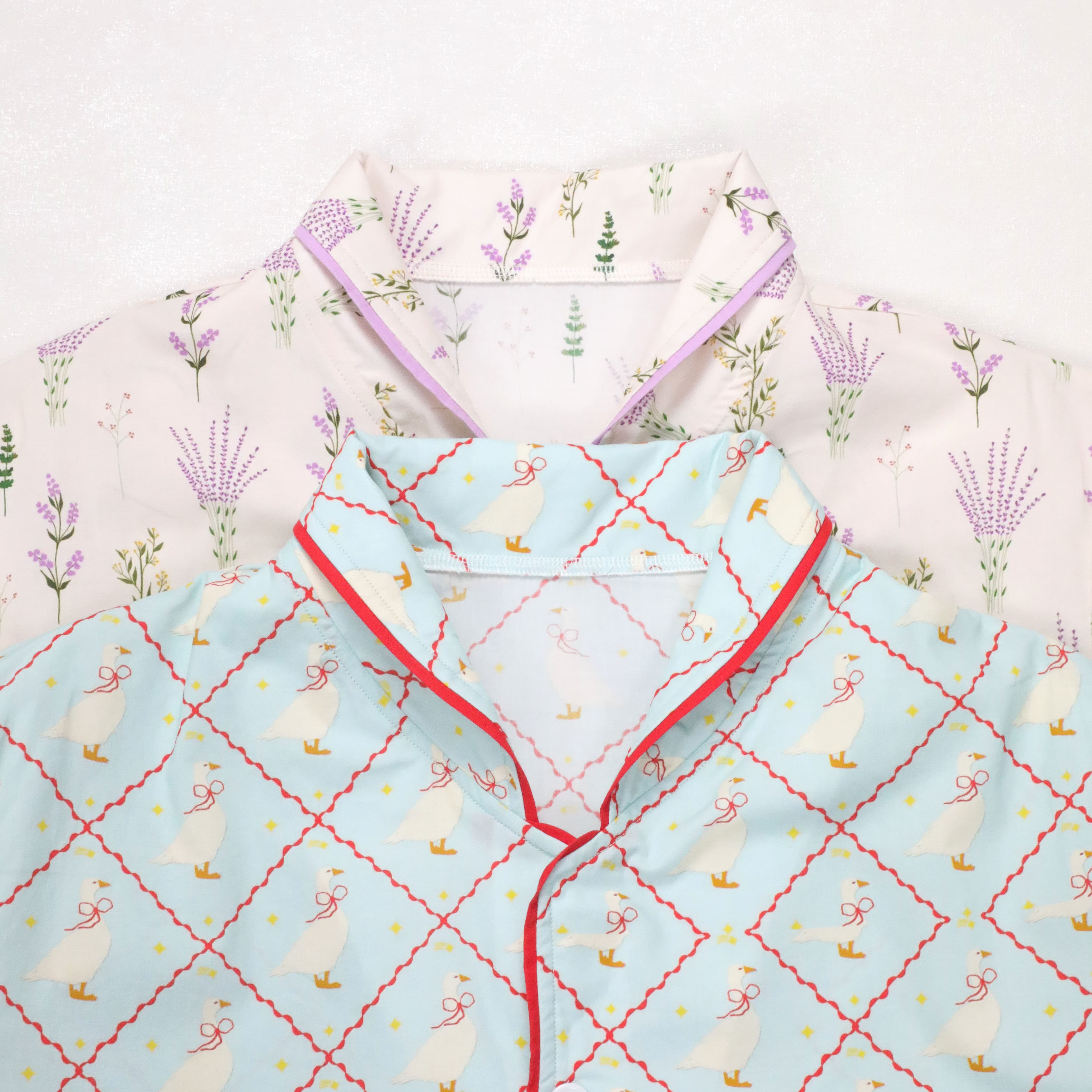 KERUI Woman Pajamas Cotton Printed Adults Summer Polyester Long Sleeve Pants Ssleepwears Women's Wholesale Price Pjs Set