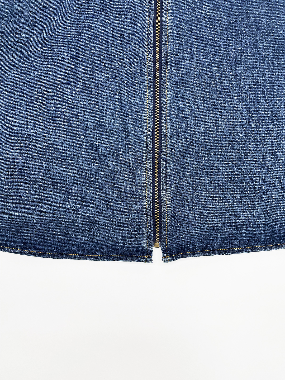 Women's Sleeveless Denim Zipper Daily Custom Dress