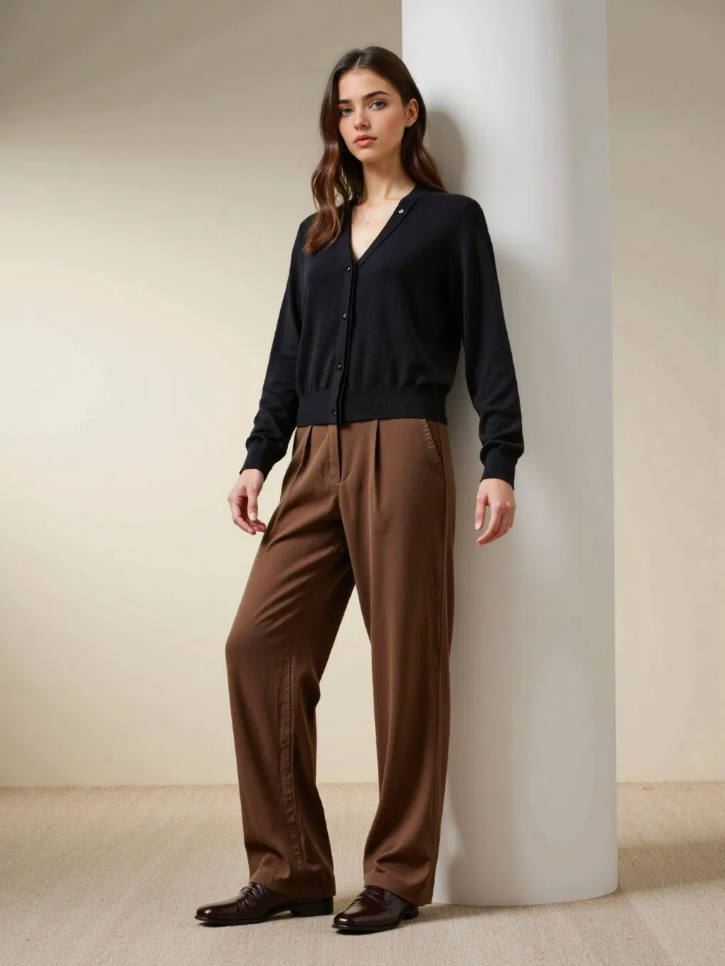 Women’ S V-Neck Wool Cardigan – Source Factory Knitwear with Customization Support
