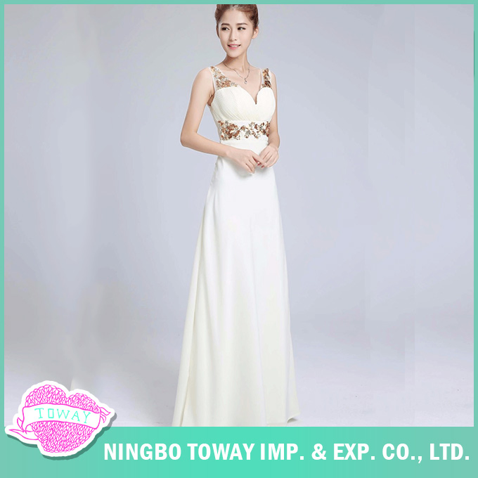Women Bridesmaid Modest Ladies Long Dresses Evening Wear