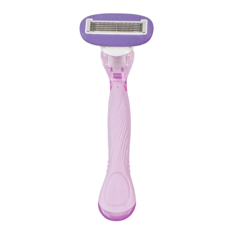 Super Quality Female Shaving Razor With Five Layers Aloe Stainless Steel Blades Plastic For Body Women's Razor