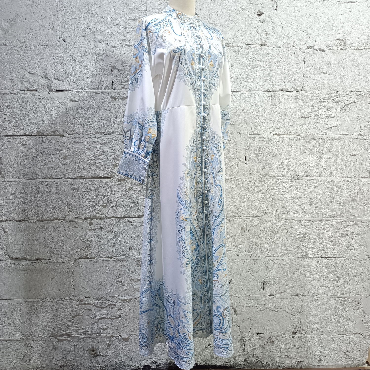 Popular Custom Women Islamic Clothing Abaya Dubai Muslim Elegant Casual Modest Dresses