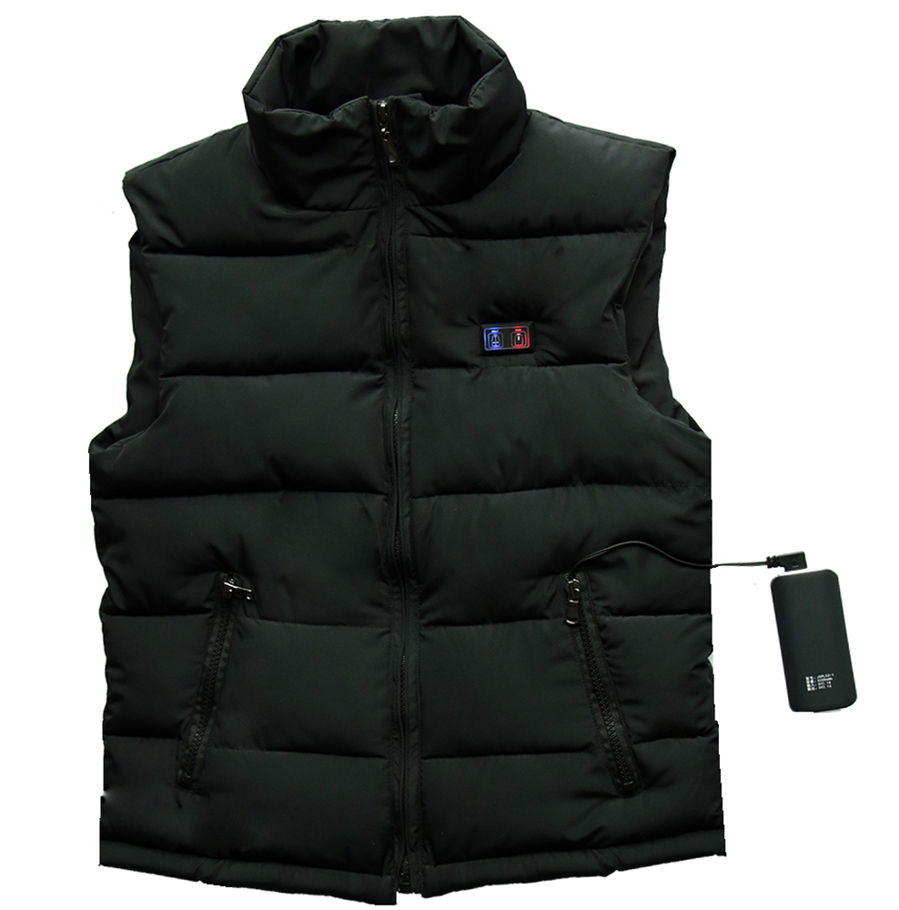 2022 Custom Dual Zone Control Wholesale Winter Womens Heated Clothing Sleeveless Coat