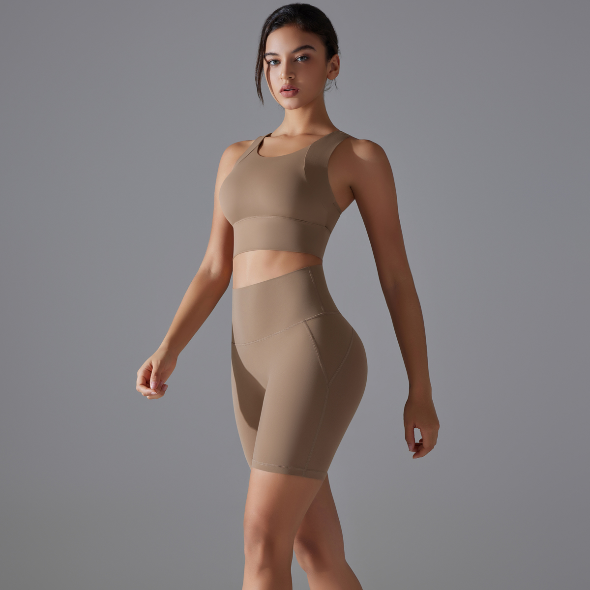 HUIHE Custom Logo Gym Fitness Yoga Clothing Activewear Sets Women Sportswear Butt Lift Workout Clothes for Women