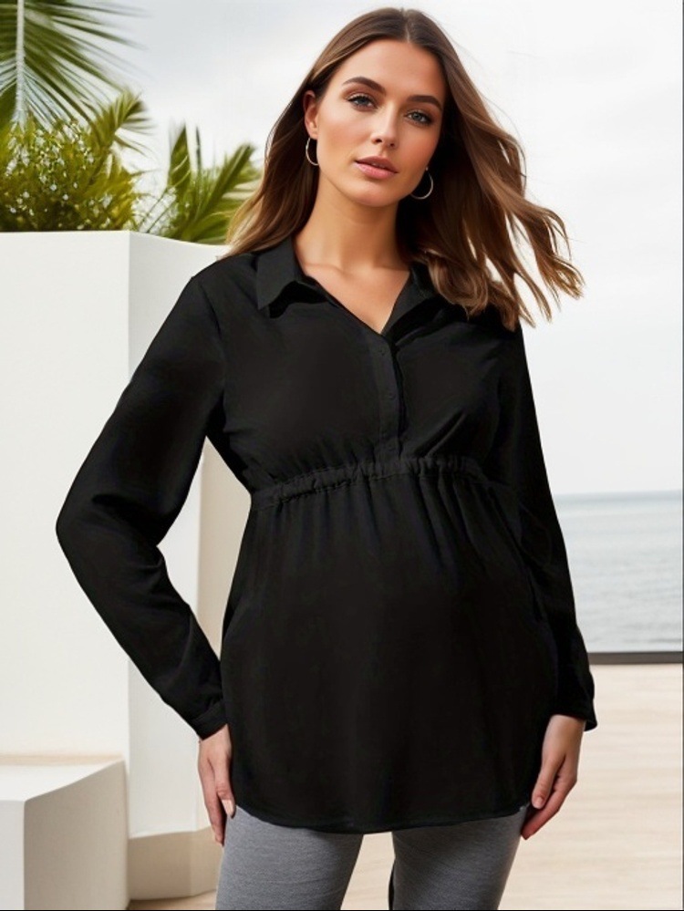Hot Selling Maternity Clothes Wear Women Daily Loose Pregnancy Long Sleeves Top Tshirt Fot Pregnant Women