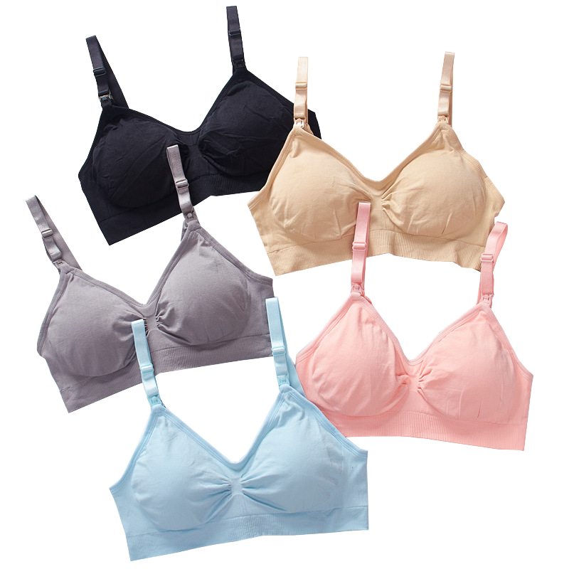 Front Buckle Maternity Nursing Bra No Underwire Leakage Breastfeeding Adjustment Type Anti-sagging Mommy Underwear Women's Wear