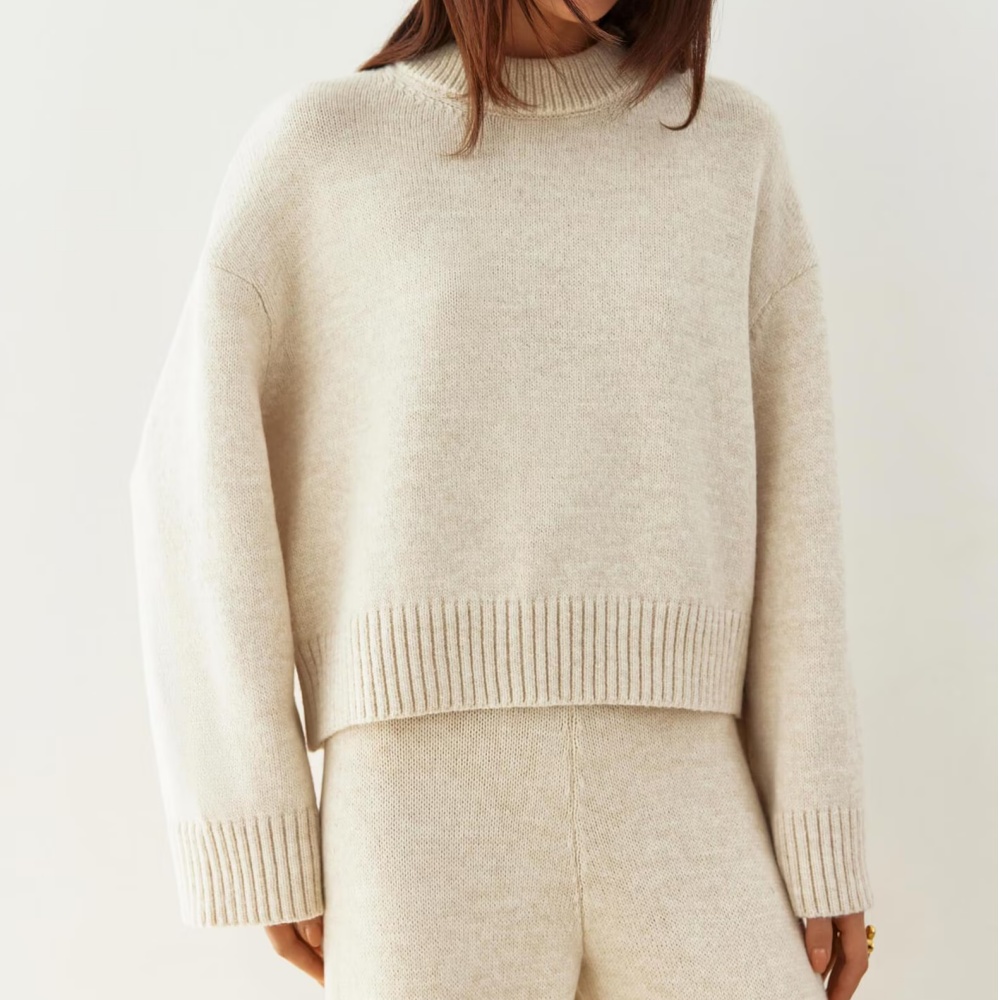 Casual Two-piece Loungewear O-neck Knitted Sweater Suit Two Piece Knitted Set Knitted Set For Women Knitwear Set