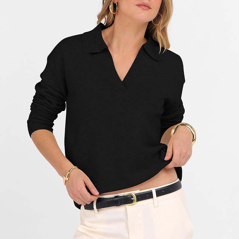 Women Sweater Comfortable V-Neck Knitwear for Professional Work and Casual Days