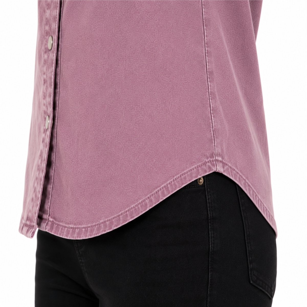 Women's Summer Light Wash Denim Casual Shirt Breathable Quick Dry Long Sleeve Regular Fit Customizable High Quality Cotton Shirt
