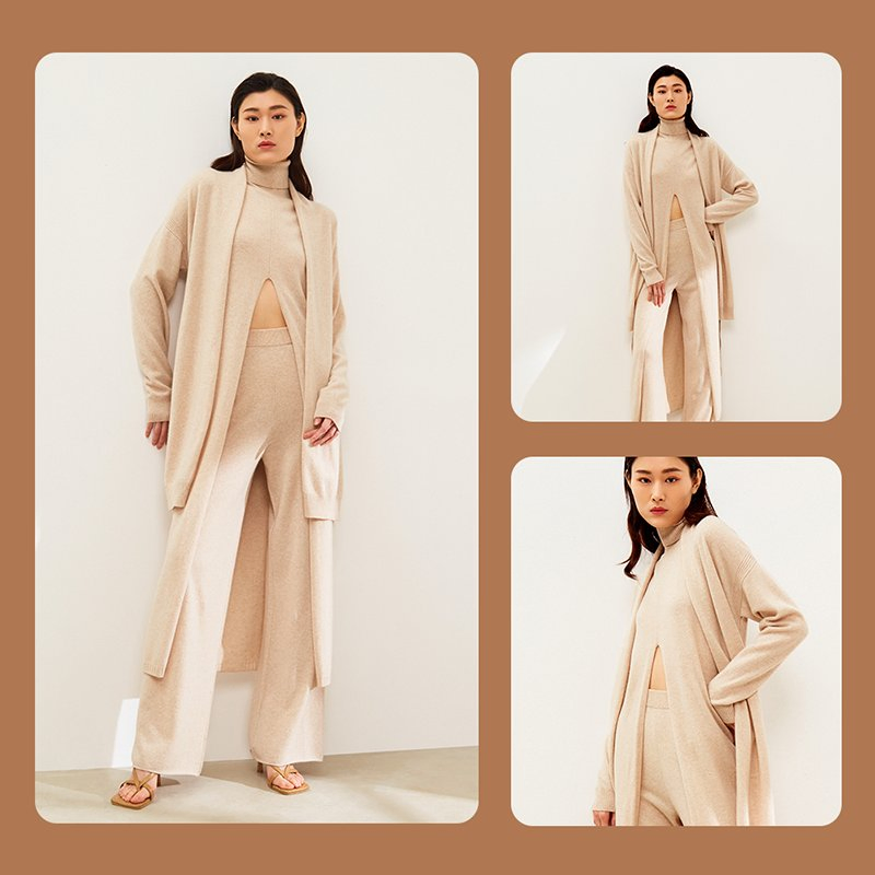 Women Knitwear Winter Causal Long Knit Sweater