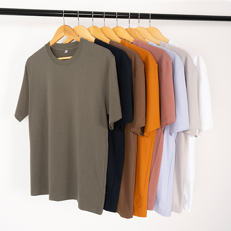 Dreaming Lion Men's &amp; Women's Solid Blank 240g High Quality Cotton Casual Short Sleeve Quick-drying Breathable T-Shirt