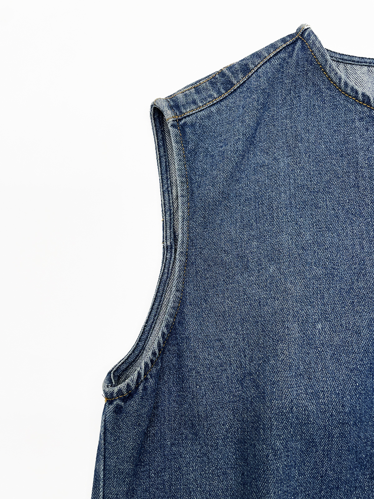 Women's Sleeveless Denim Zipper Daily Custom Dress