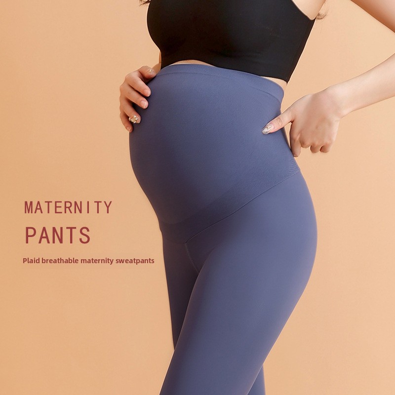 Maternity Yoga Pants High Waist Belly Support Trousers Pregnant Women Bottoming Sports Maternity Wear