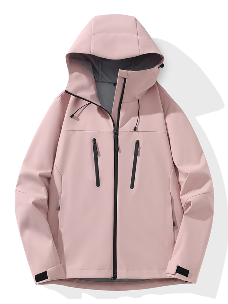 Outdoor Mountain Hooded Jacket for Women's Autumn Hiking and Mountaineering, Loose and Casual Top