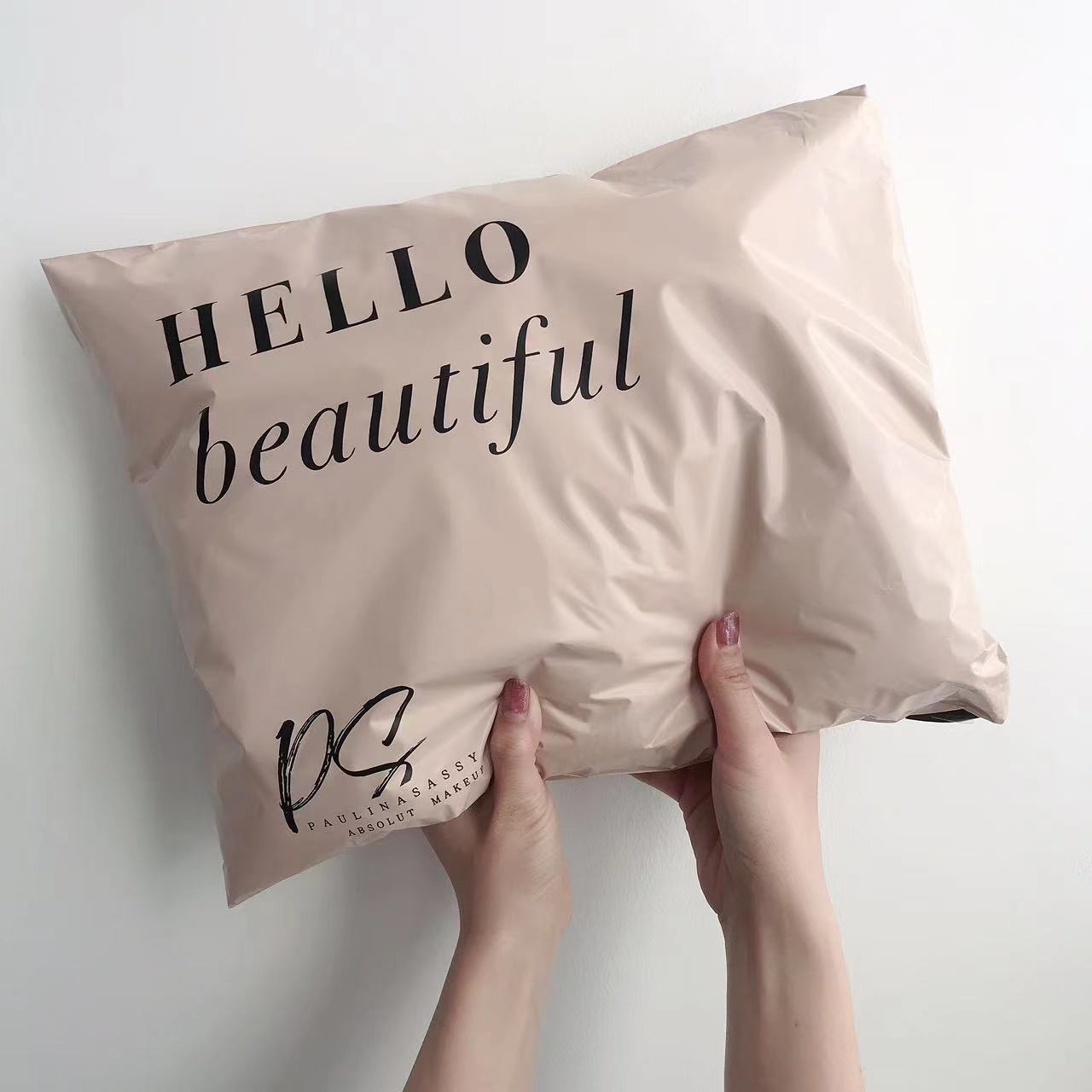 Pink Courier Bags Custom logo Printed Express Recycled Clothes Shipping Poly Mailer Mailing Polymailer Bag